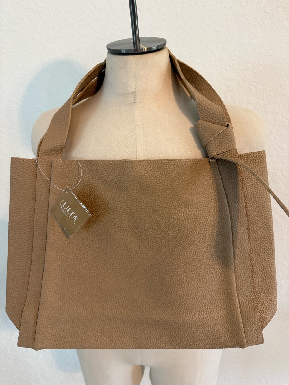 New womens Ulta Beauty Tan Shoulder Tote bag purse